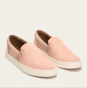 Frye Slip-On Sneakers in Blush Pink and Off-White